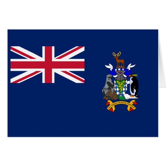 サウスジョージア・サウスサンドウィッチ諸島の旗 (正面横)