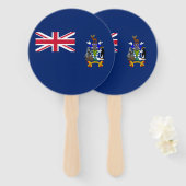 サウスジョージア・サウスサンドウィッチ諸島の旗 ハンドファン (正面&裏面)