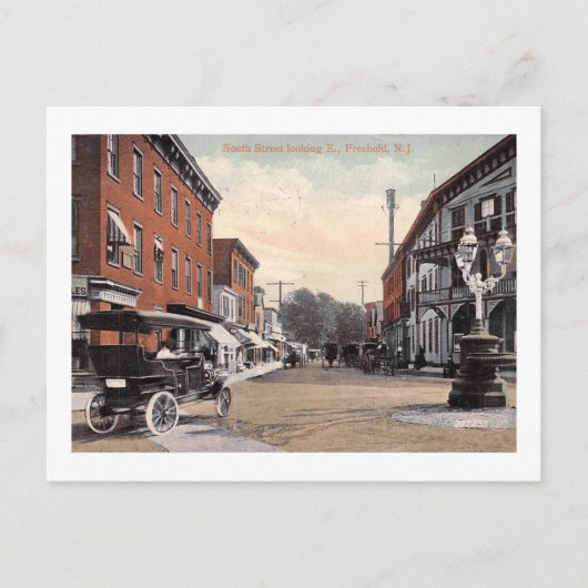 サウスセント、フリーホールド、ニュージャージー州ヴィンテージ ポストカード (正面)