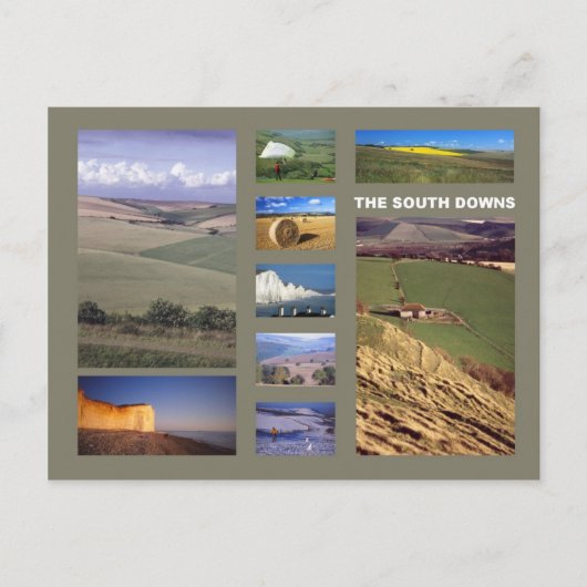 サウスダウンズのはがき ポストカード (正面)