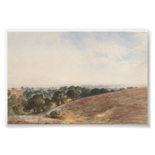 サウスダウンズのビュー – John Martin フォトプリント (正面)