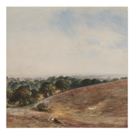サウスダウンズのビュー – John Martin ポスター