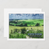 サウスダウンズ国立公園 – ブライトン – 英国 ポストカード (正面/裏面)