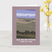 サウスダウンズ1920sスタイルレトロ挨拶カード カード (黄色い花)