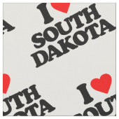 サウスダコタが大好き ファブリック (クローズアップ)