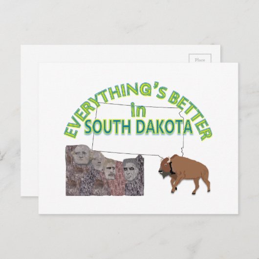 サウスダコタのはがき ポストカード (正面/裏面)