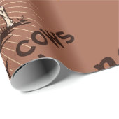 サウスダコタのふわふわの牛のバイソンを愛撫しない ラッピングペーパー (ロールコーナー)