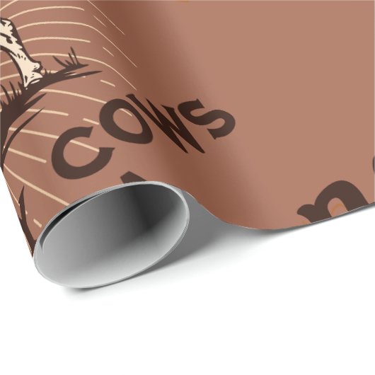 サウスダコタのふわふわの牛のバイソンを愛撫しない ラッピングペーパー (ロールコーナー)