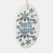 サウスダコタのクリスマスオーナメントを雪に セラミックオーナメント (右)