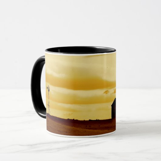 サウスダコタのコーヒー・マグの断念された農場 マグカップ (正面左)