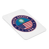 サウスダコタのステッカー、電話ケース、トートバッグ マグネット (右側)