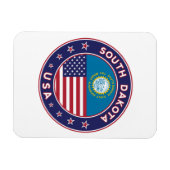 サウスダコタのステッカー、電話ケース、トートバッグ マグネット (横)