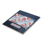 サウスダコタのナンバープレートの地図のセラミックタイル タイル (側面)