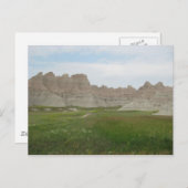 サウスダコタのバッドランズ ポストカード (正面/裏面)