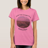 サウスダコタのバドランズシャツ Tシャツ (正面)