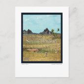 サウスダコタのプレーリーランド ポストカード (正面)