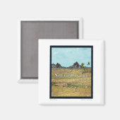 サウスダコタのプレーリーランド マグネット (正面/裏面)