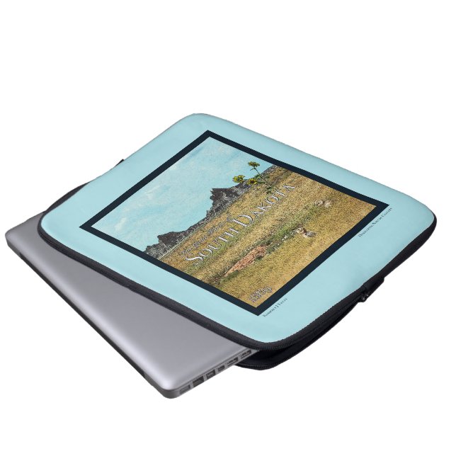 サウスダコタのプレーリーランド ラップトップスリーブ (正面下部)