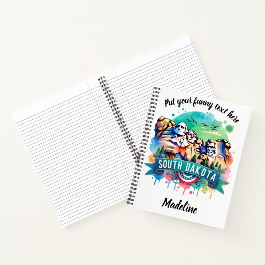 サウスダコタのモニュメントの探索鮮やか ノートブック (内部)