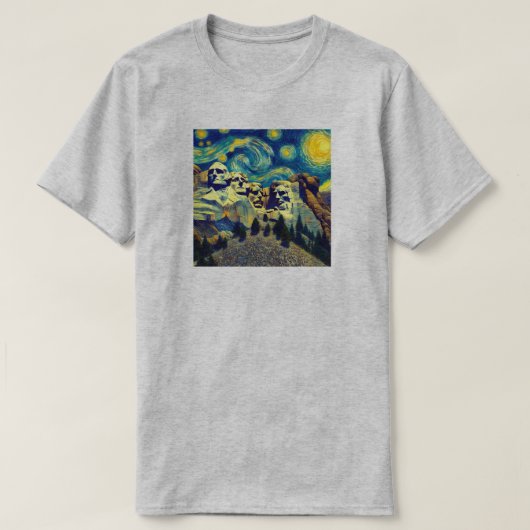 サウスダコタのラシュモア山 Tシャツ (デザイン正面)
