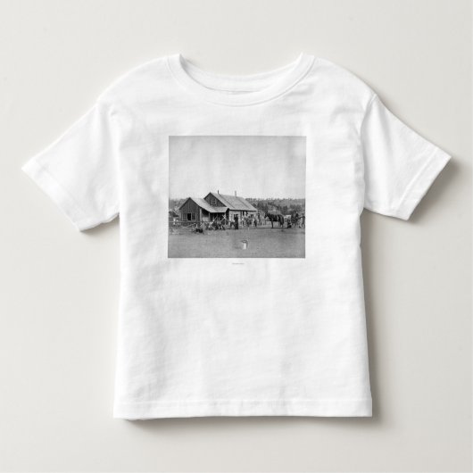 サウスダコタの写真の西部のランチハウス トドラーTシャツ (正面)