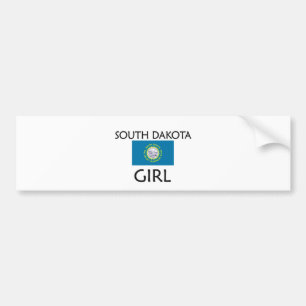 サウスダコタの女の子 バンパーステッカー