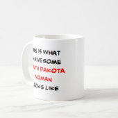 サウスダコタの女性、すばらしい コーヒーマグカップ (正面左)