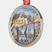 サウスダコタの挨拶 メタルオーナメント (左)