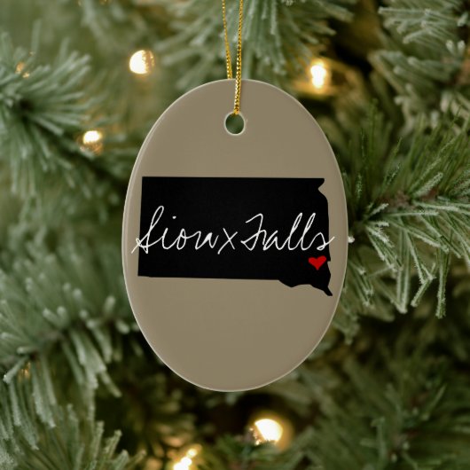 サウスダコタの町 セラミックオーナメント (ツリー)