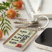 サウスダコタの1959年のヴィンテージのナンバープレートKeychain キーホルダー (正面右)