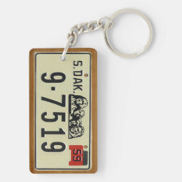 サウスダコタの1959年のヴィンテージのナンバープレートKeychain キーホルダー