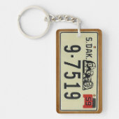 サウスダコタの1959年のヴィンテージのナンバープレートKeychain キーホルダー (正面)