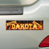 サウスダコタのhottie バンパーステッカー (車上)