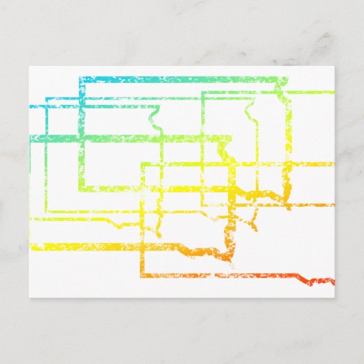 サウスダコタぼやけチル ポストカード (正面)