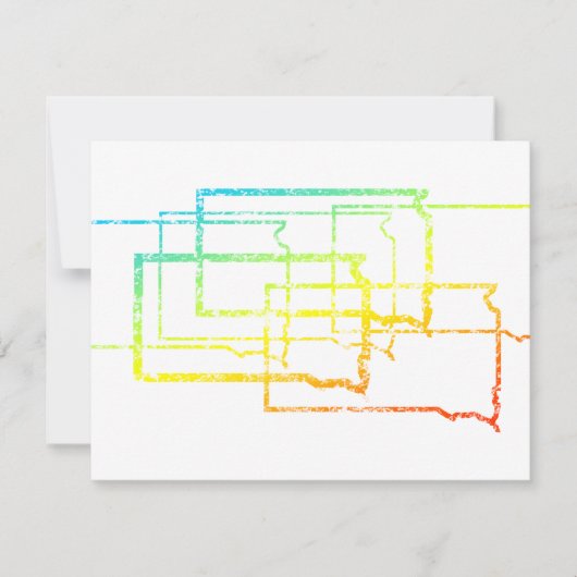 サウスダコタぼやけチル 招待状 (正面)