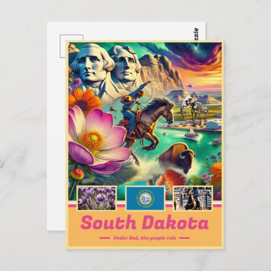 サウスダコタアドベンチャーヒストリックランドスケープ ポストカード (正面/裏面)