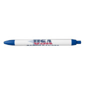 サウスダコタアンアメリカンアイコンペン 黒ボールペン (正面)