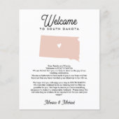 サウスダコタウェルカムレターの旅程ANY COLOR (正面)