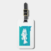 サウスダコタウェーブ魚釣り ラゲッジタグ (正面縦)