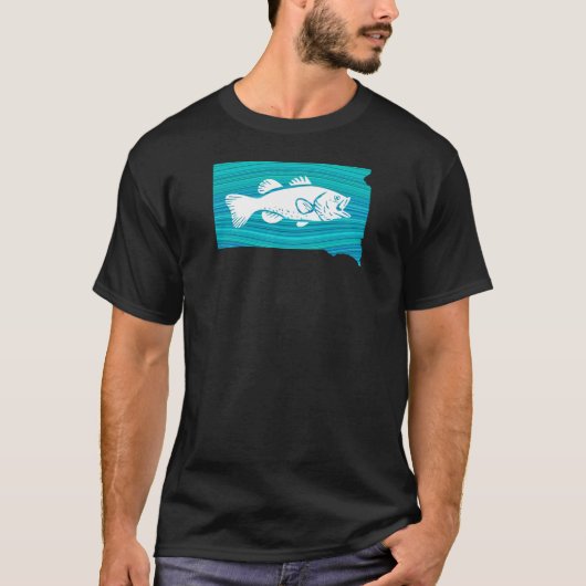 サウスダコタウェーブ魚釣り Tシャツ (正面)