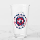 サウスダコタサーキュラータイポグラフィデザイン タンブラーグラス (裏面)