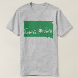 サウスダコタシェイプTシャツ州 Tシャツ