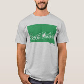 サウスダコタシェイプTシャツ州 Tシャツ (正面)