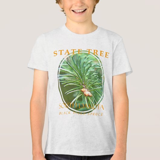 サウスダコタテリトリーツリーブラックヒルズスプルース トライブレンドＴシャツ (正面)