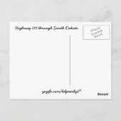 サウスダコタハイウェイ212 ポストカード (裏面)