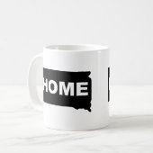 サウスダコタホームア遠くにンシオン州マグタンブラー コーヒーマグカップ (正面左)