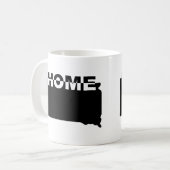 サウスダコタホームア遠くにンシオン州マグタンブラー コーヒーマグカップ (正面左)