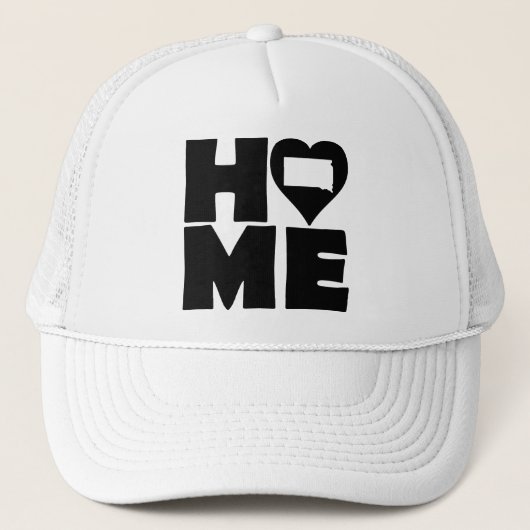 サウスダコタホームハートステートボールキャップトラッカーハット キャップ (正面)