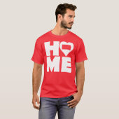 サウスダコタホームハート州ティーズTシャツ Tシャツ (正面フル)