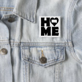 サウスダコタホームハート州ボタンバッジピン 缶バッジ (インサイチュ)